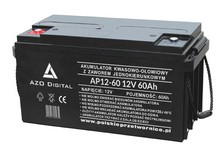 Akumulator VRLA AGM bezobsługowy AP12-60 12V 60Ah Bezobsługowy akumulator wykonany w technologii VRLA AGM do pracy w systemie buforowego zasilania.