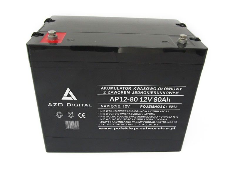 Akumulator VRLA AGM bezobsługowy AP12-80 12V 80Ah   Cena: 629,00 PLN