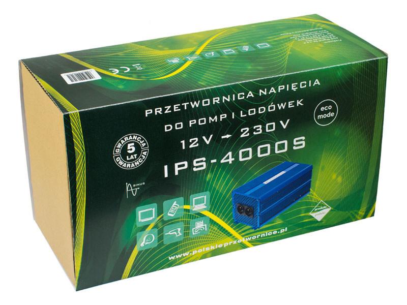 Przetwornica napięcia 12 VDC / 230 VAC ECO MODE  SINUS IPS-4000S 4000W   Cena: 1.839,00 PLN