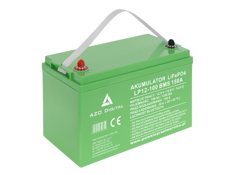 Akumulator LiFePO4 LP12-100 100Ah 12V 150A Bluetooth mata grzewcza   Cena: 1.449,00 PLN