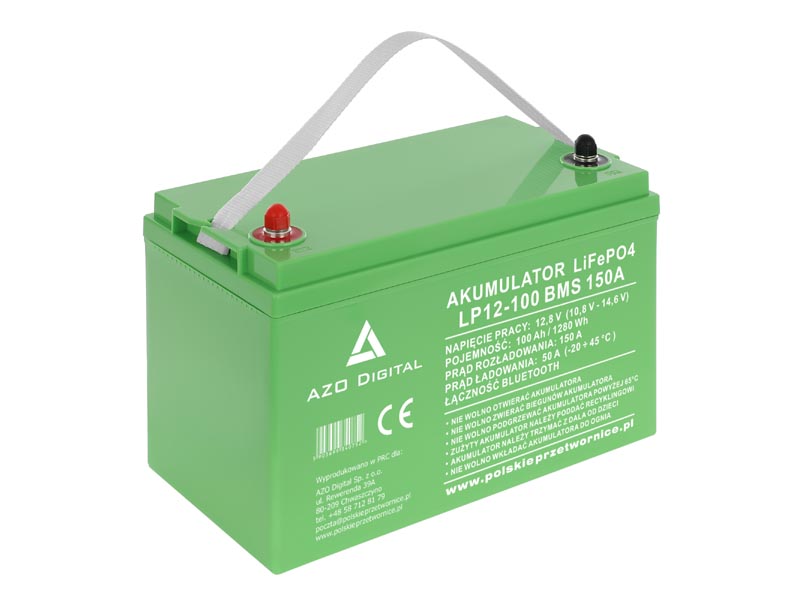 Akumulator LiFePO4 LP12-100 100Ah 12V 150A Bluetooth mata grzewcza   Cena: 1.749,00 PLN