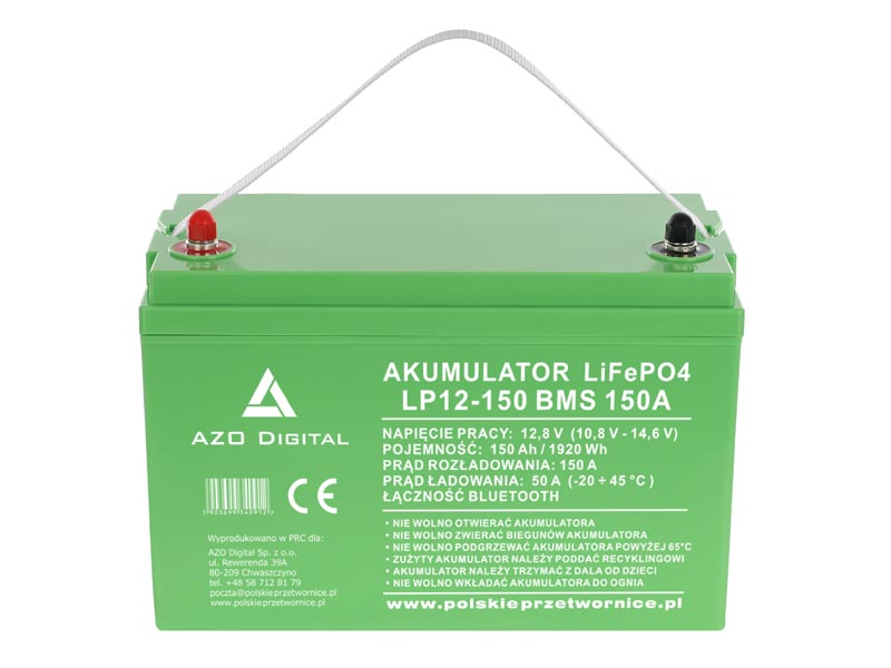 Akumulator LiFePO4 LP12-150 150Ah 12V 150A Bluetooth mata grzewcza   Cena: 1.999,00 PLN