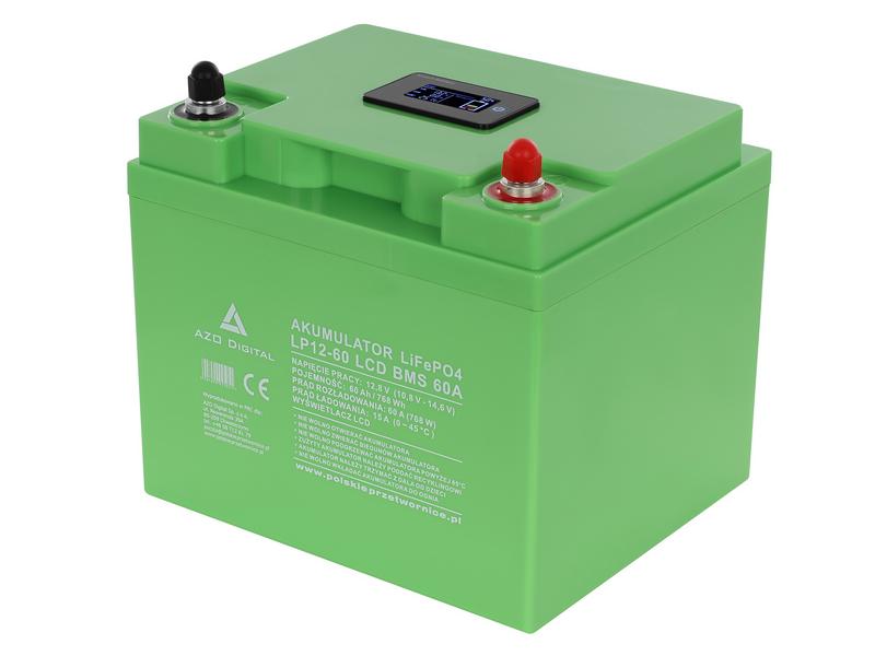 Akumulator LiFePO4 LP12-60 60Ah 12V 60A LCD   Cena: 799,00 PLN