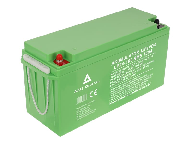 Akumulator LiFePO4 LP24-100 100Ah 24V 150A Bluetooth mata grzewcza   Cena: 2.799,00 PLN