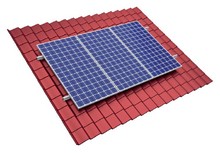 System montażowy do paneli PV typ pokrycia - blachodachówka System montażowy paneli PV do dachów skośnych