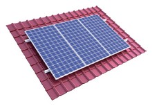 System montażowy do paneli PV typ pokrycia - dachówka ceramiczna System montażowy paneli PV do dachów skośnych