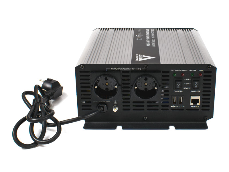 Zasilacz awaryjny (UPS + AVR) 12V UPS-1200SR Sinus 1200W/600W 12V/230V   Cena: 609,00 PLN