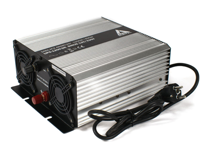 Zasilacz awaryjny (UPS + AVR) 12V UPS-1200SR Sinus 1200W/600W 12V/230V   Cena: 609,00 PLN