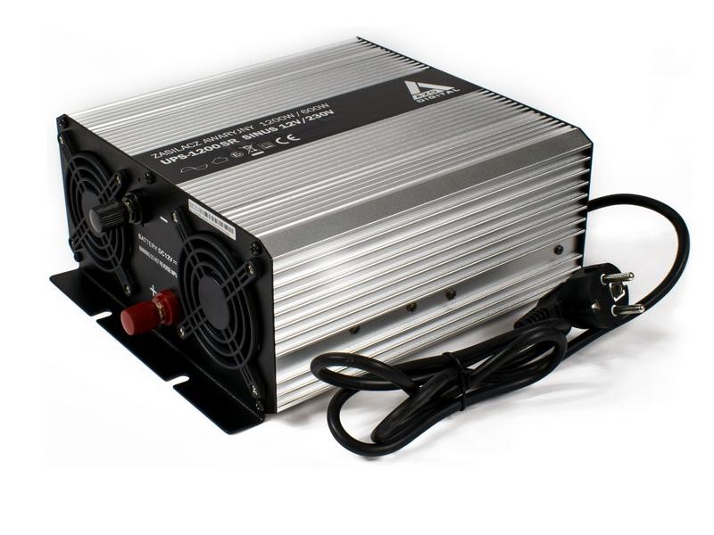 Zasilacz awaryjny (UPS + AVR) 12V UPS-1200SR Sinus 1200W/600W 12V/230V   Cena: 609,00 PLN