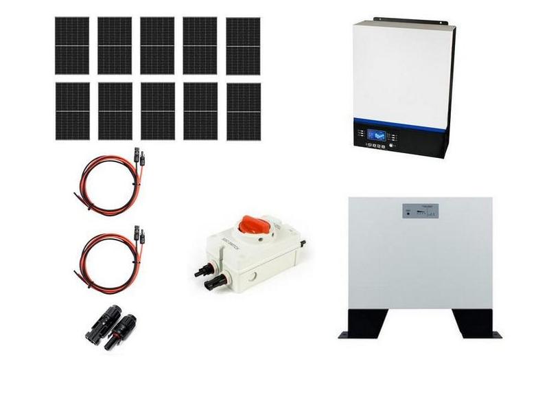 Hybrydowy zestaw solarny off-grid ESB-10kW-48 MPPT 10xPV Mono bateria 5kWh   Cena: 24.435,00 PLN