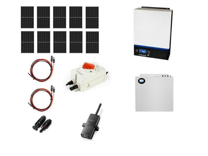 Hybrydowy zestaw solarny off-grid ESB-10kW-48 MPPT 10xPV Mono bateria slim 5kWh   Cena: 14.399,00 PLN