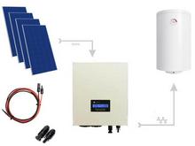 Zestaw do grzania wody w bojlerach Solarny zestaw do grzania wody - 4 panele PV, Inwerter 3kW, złącza i okablowanie