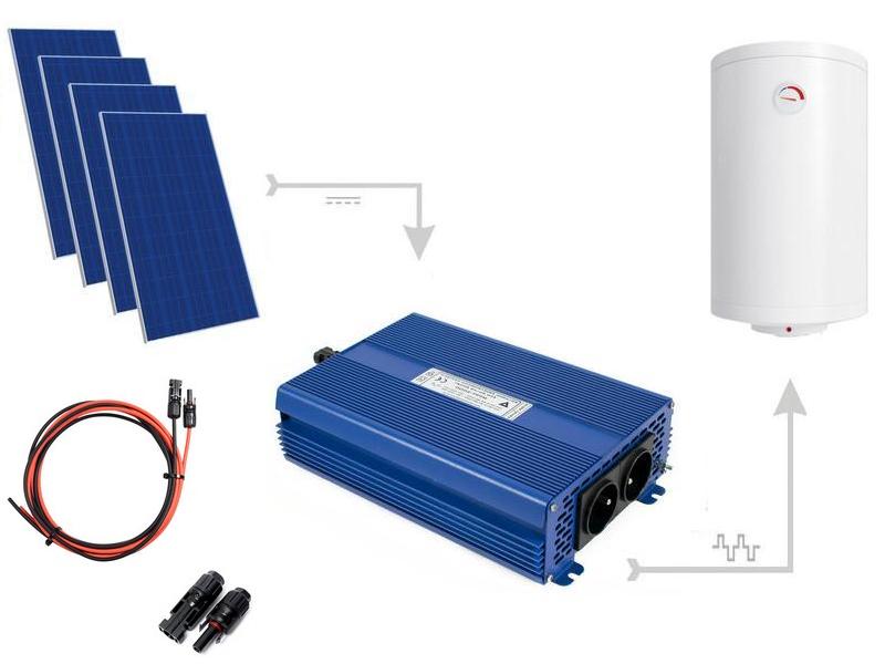 Zestaw do grzania wody w bojlerach ECO Solar Boost 1650W MPPT 4xPV Mono   Cena: 5.649,00 PLN